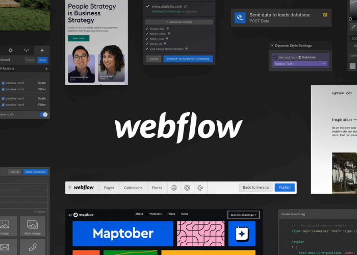 Webflow giúp tạo ra website đẹp mắt