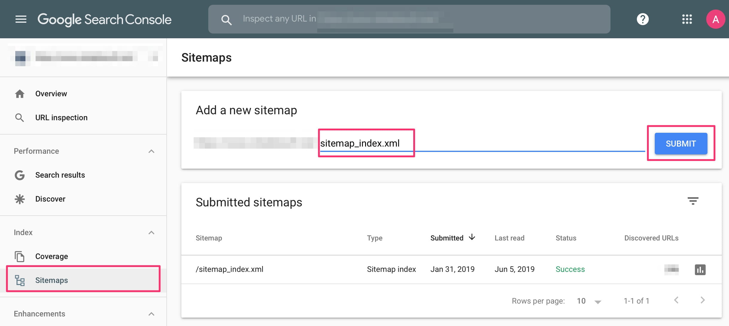 Khai báo sitemap trên Google Search Console