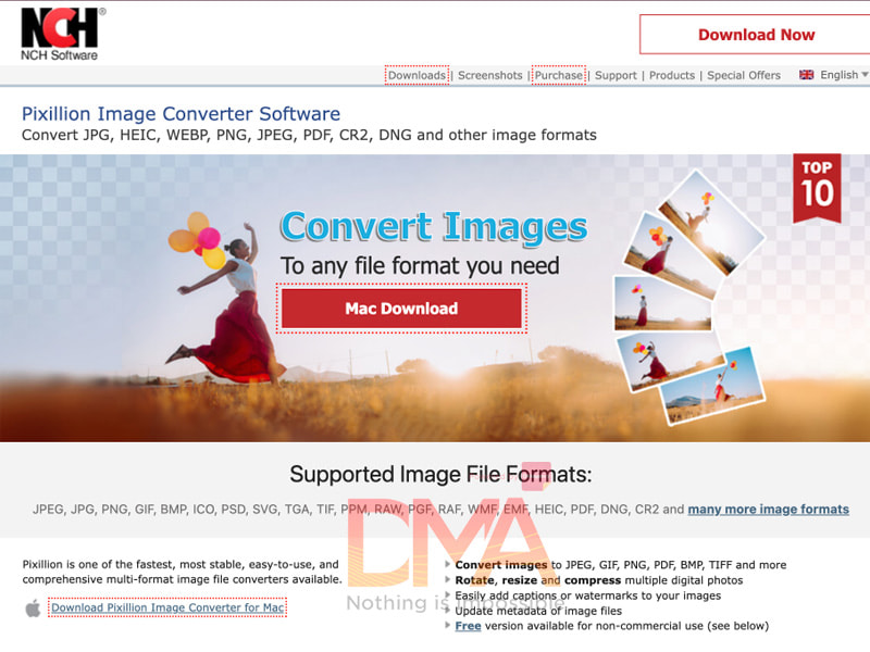 Phần mềm Pixillio Image Converter