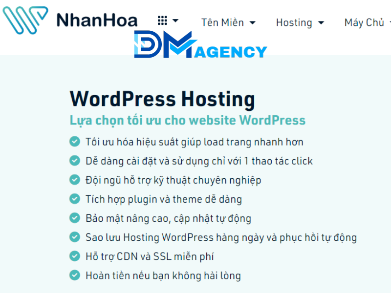 Dịch Vụ Hosting Tại Nhân Hòa Cho Phép Sao Lưu Dữ Liệu 15 Ngày Liên Tiếp